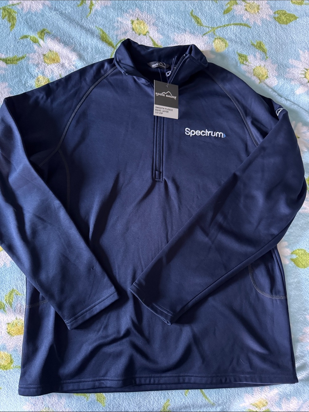 Eddie Bauer Men’s Navy Half-Zip